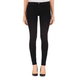 J Brand Black Shadow Cropped Skinny Jeans